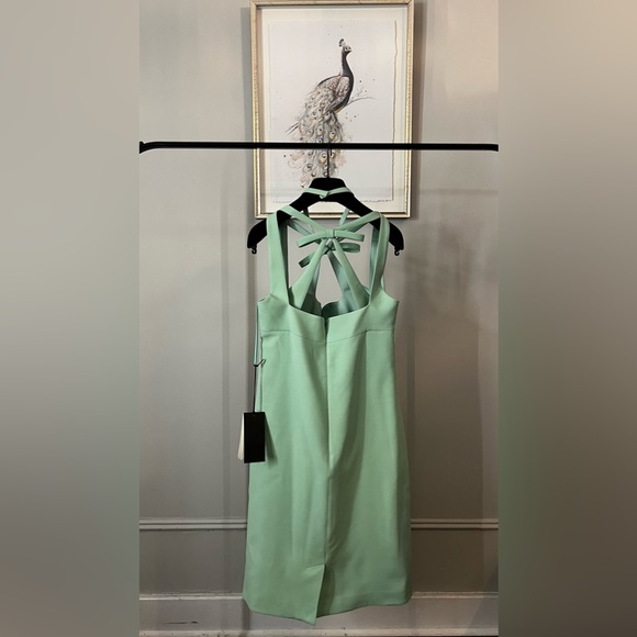 GUCCI Silk & Wool Cady Mint Sleeveless Midi Dress - Picture 2 of 5